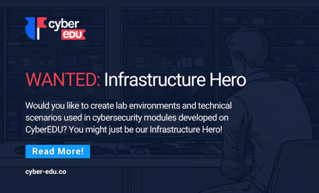 CyberEDU is hiring: Infrastructure Hero wanted!